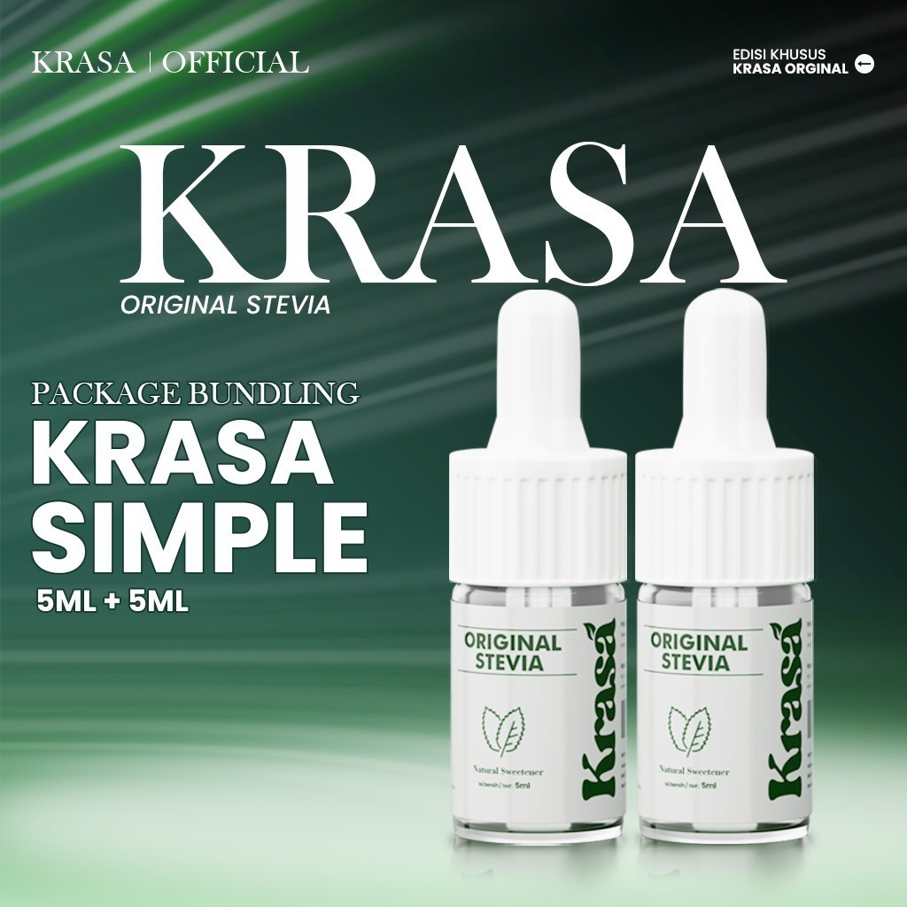 

Stevia Cair Paket Simple [ 5ML + 5ML ] Pemanis Pengganti Gula 0 Kalori HALAL