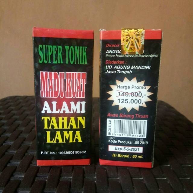 

MADU TONIK ALAMI 6X TAHAN LAMA SUPER MADU TONIK ORIGINAL isi 60ml by Sampurnamotor95
