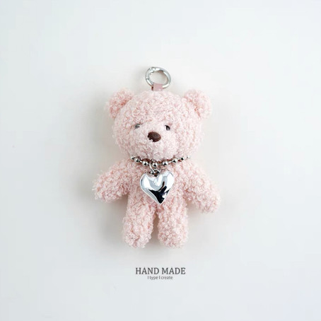 [GH] Polar Bear Gantungan kunci polar bear panjang lucu fluffy keychain bagchain Goms Home Miniso KK
