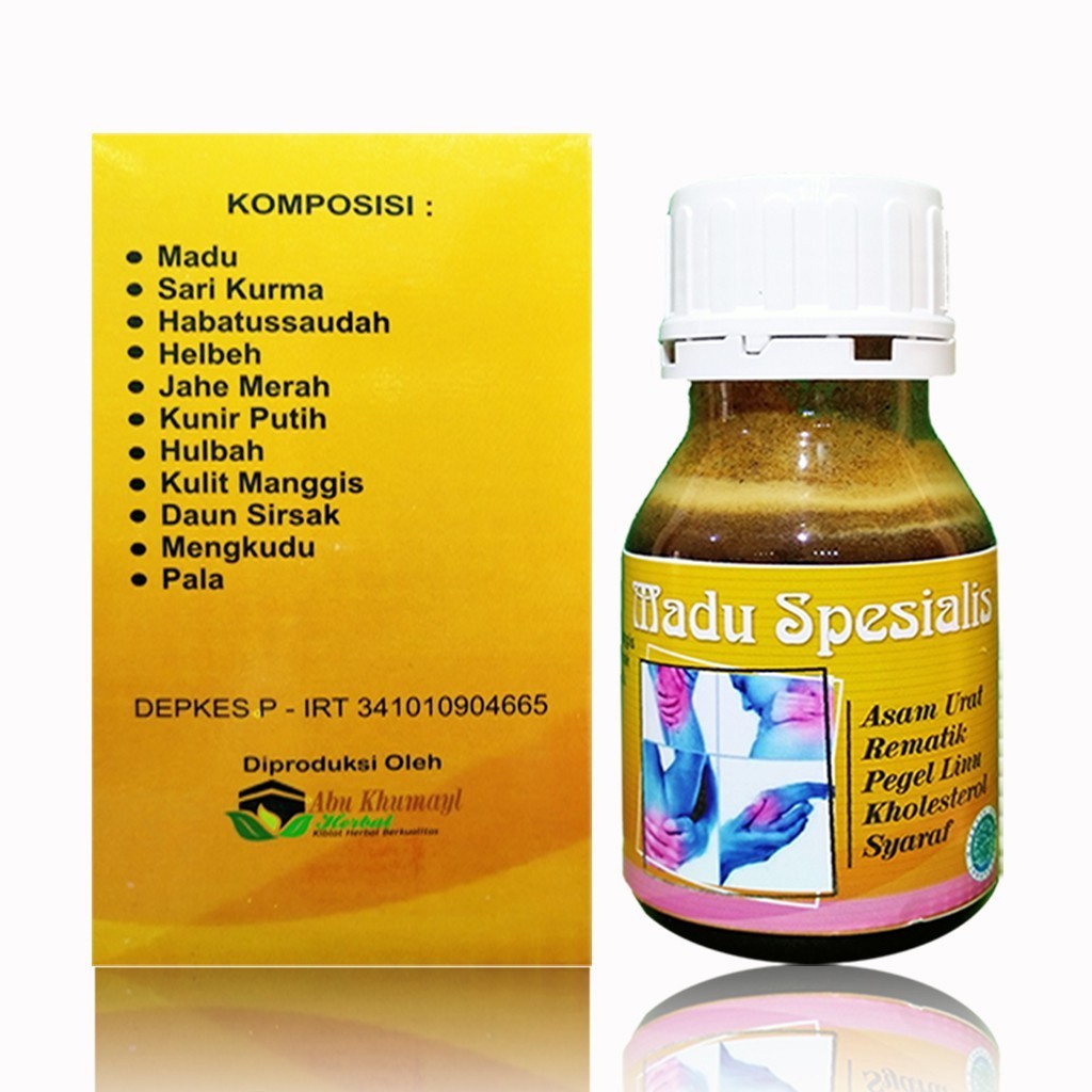 ORIGINAL | Madu Spesialis Asam Urat,Rematik Nyeri Sendi dan Kolesterol Kemasan baru | Herbal Waz