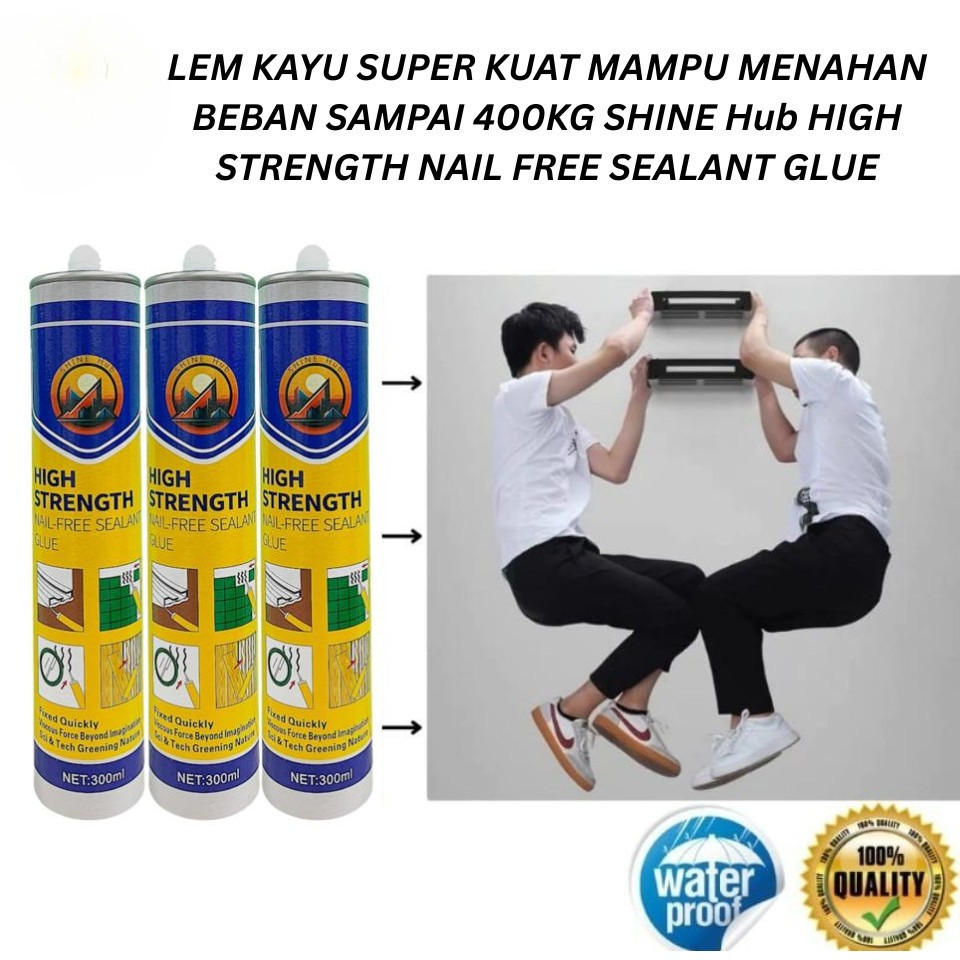 Autoparts Engine Chngoo Lem Batu Kayu Sealant Glue Lem Kuat Tanpa Paku Untuk Batu, Kayu, Beton,