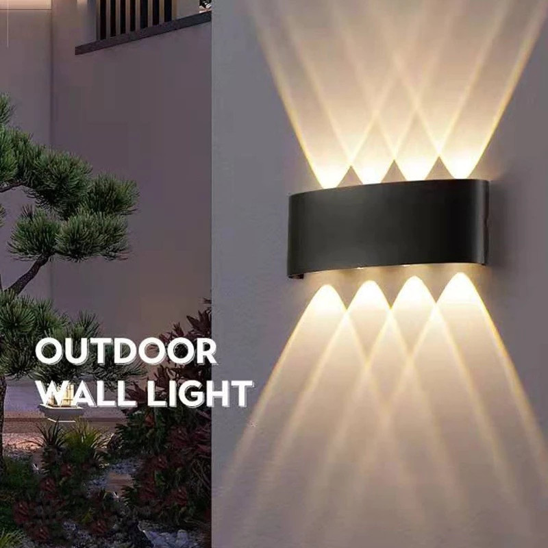 Lampu Taman Outdoor COB LED 2W-6W - Wall Light Minimalis - Warna Kuning 2700K - Waterproof IP65 - Se