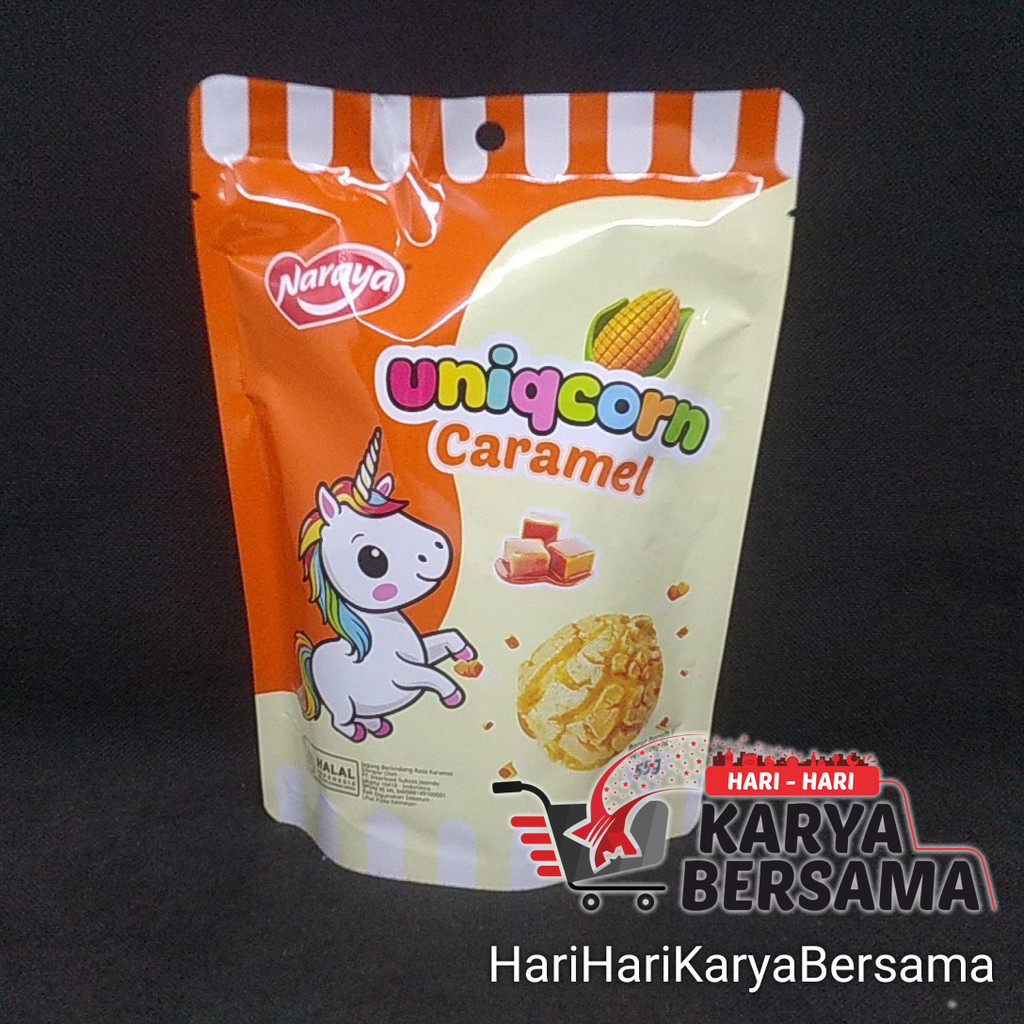 

MAKANAN RINGAN POPCORN NARAYA UNICORN CARAMEL POUCH 55GR