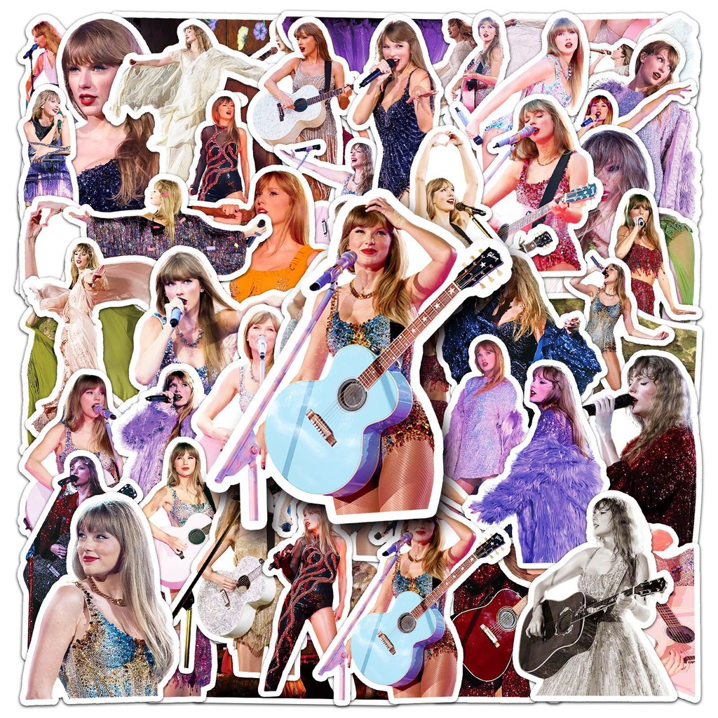 

10/52PCS Concert Graffiti Stickers Taylor Decoration Singer Decals Music Toys Fans Gift Fridge Laptop Guitar Car Bike Skateboard