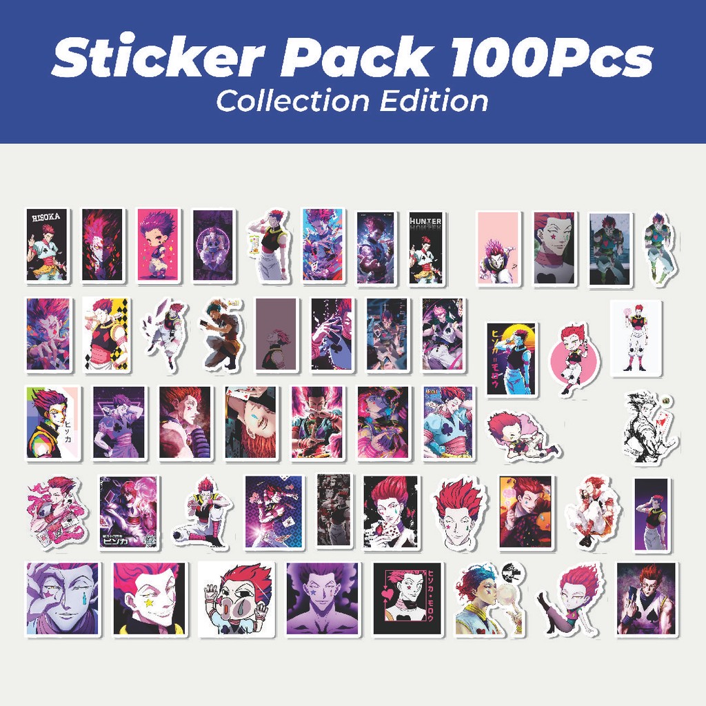 

Hot Stiker Anime Hisoka Hunter x Hunter Lucu Anti Air Stikers Berperekat Waterproof Sticker Decal Buat Motor Helm Buku Journal Koper Casing HP Laptop Botol Minum