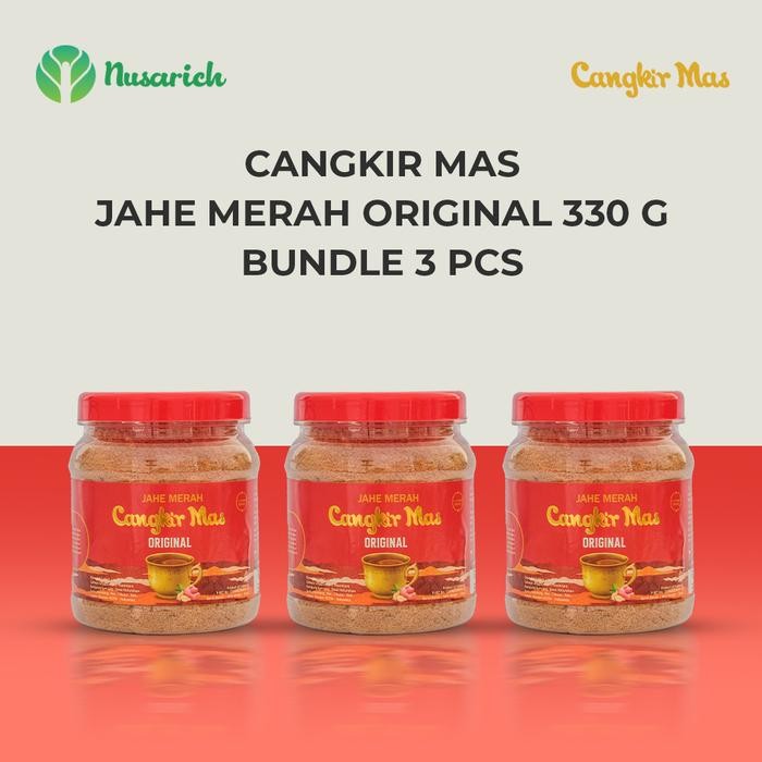 

Hot Produk CANGKIR MAS JAHE MERAH ORIGINAL 330GR PAKET 3 PCS Terbaik dan Terlaris