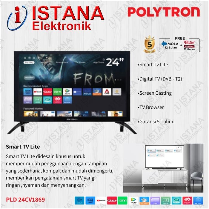 POLYTRON LED 24 INCH SMART DIGITAL TV PLD 24CV1869