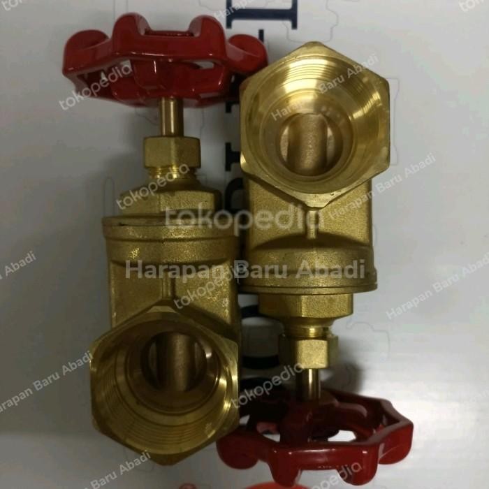 Gate Valve Kuningan PN16 Drat 1" inch / Gate Valve Brass Pn16