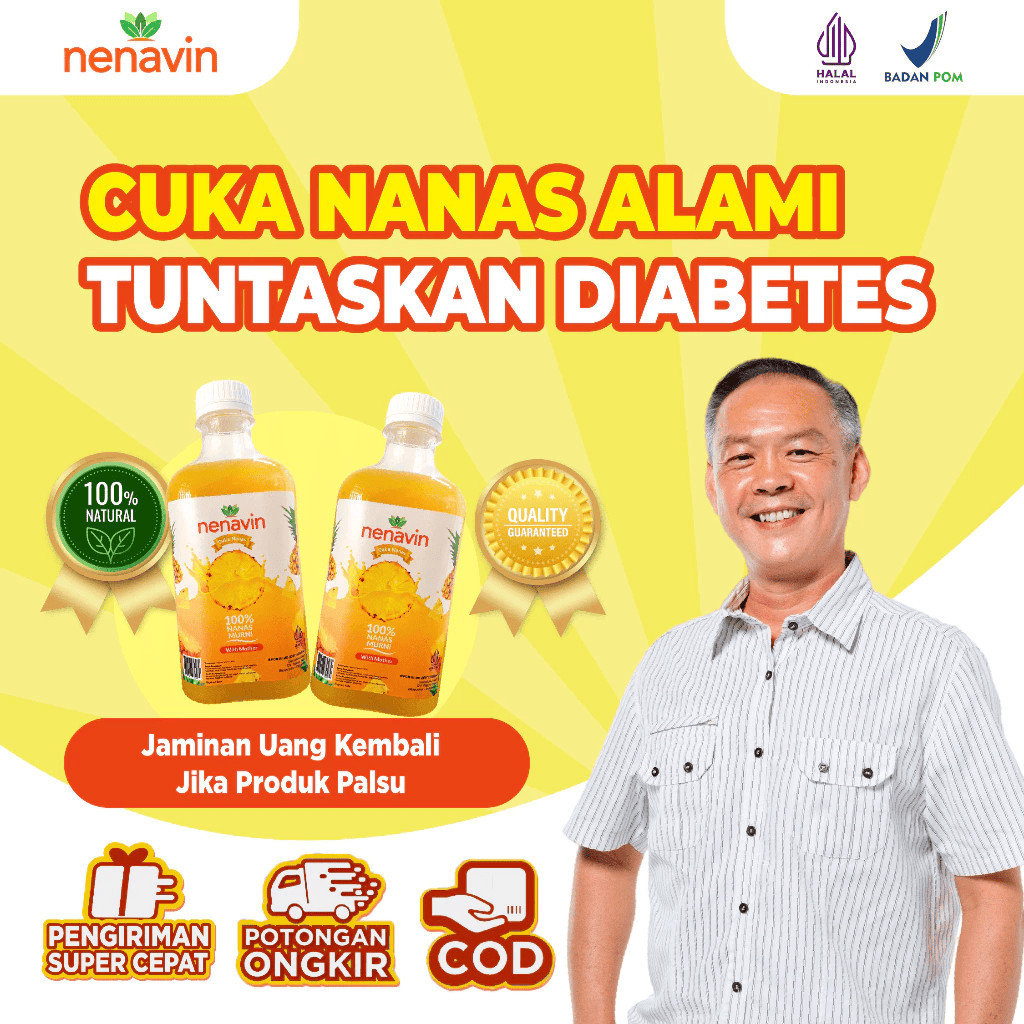 

NENAVIN 300ml - Membantu Atasi Diabetes dan Kontrol gula dalam darah - 1 Botol