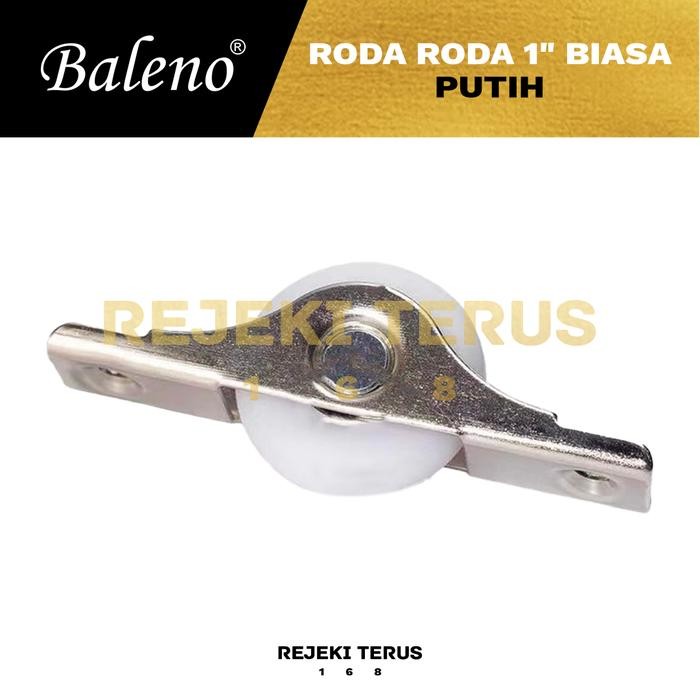 Roda 3/4" Putih - Geser Pintu Lemari Jendela Sliding