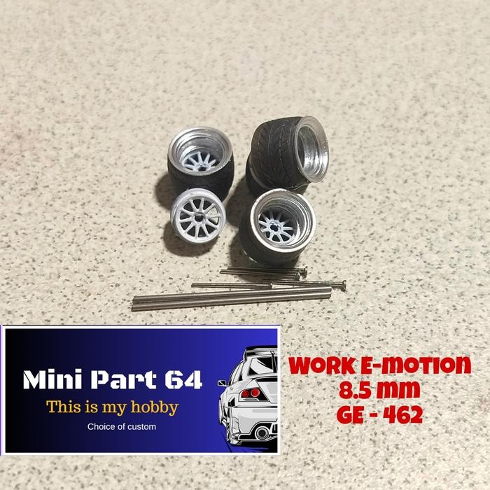 Diorama Diecast Ban 8.5 mm GE-462o Miniatur Skala 64