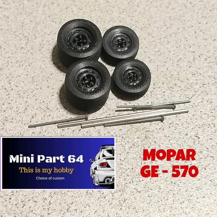 Diorama Diecast Ban Drag GE-570 Miniatur Skala 64