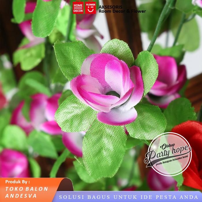 Daun Bunga Peony Rambat / Bunga Peony Juntai 1 pak isi 5 pcs / bunga plastic / bunga palsu murah art