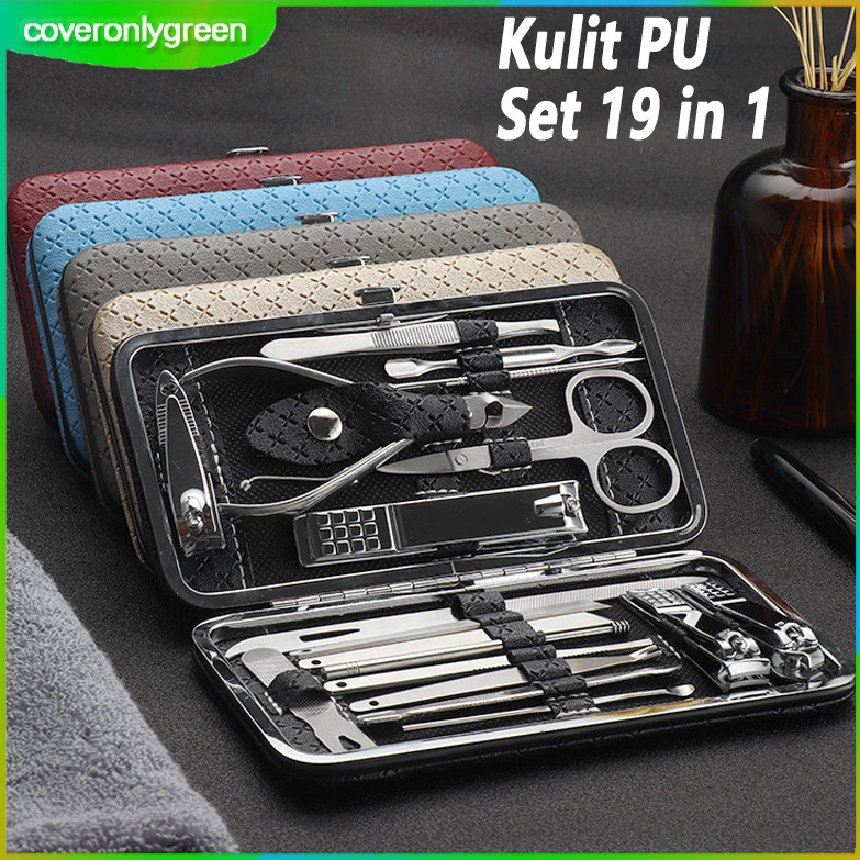 Gunting Kuku Set 19 in 1 Manicure Set 19 in 1 Perawatan Kuku