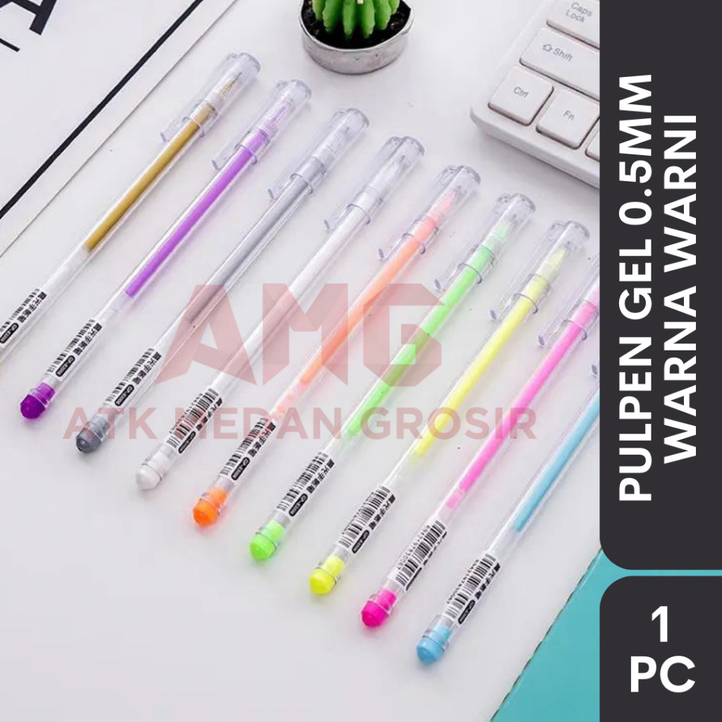 

PULPEN GEL 0.5MM KUALITAS BAGUS WARNA WARNI BISA PILIH WARNA PER PCS