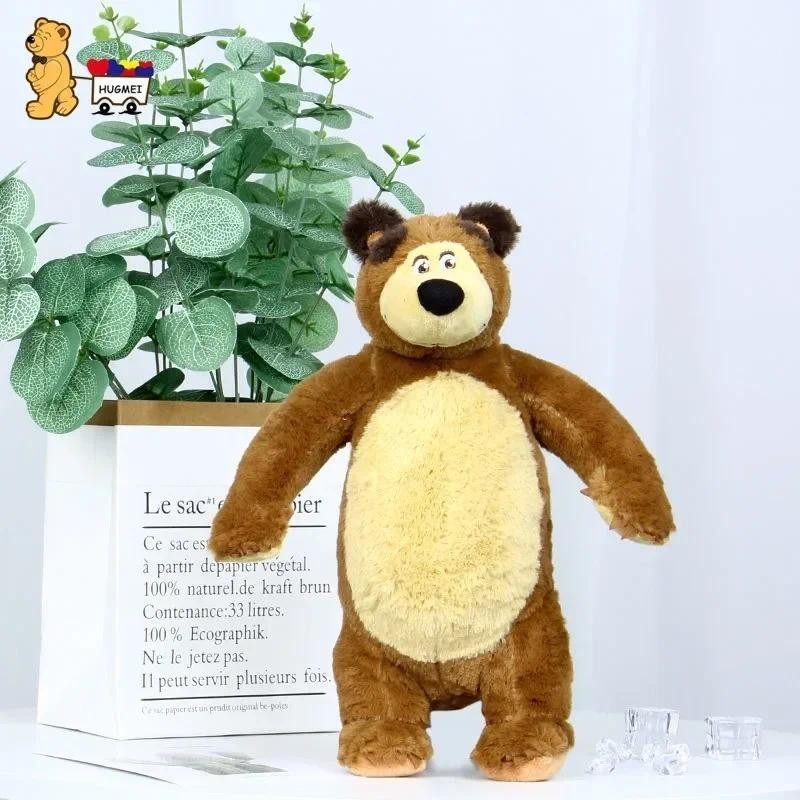 New Masha and The Bear Toy Doll  Bear Children's Comfort  Doll Birthday Gift Anime Characters  Masha