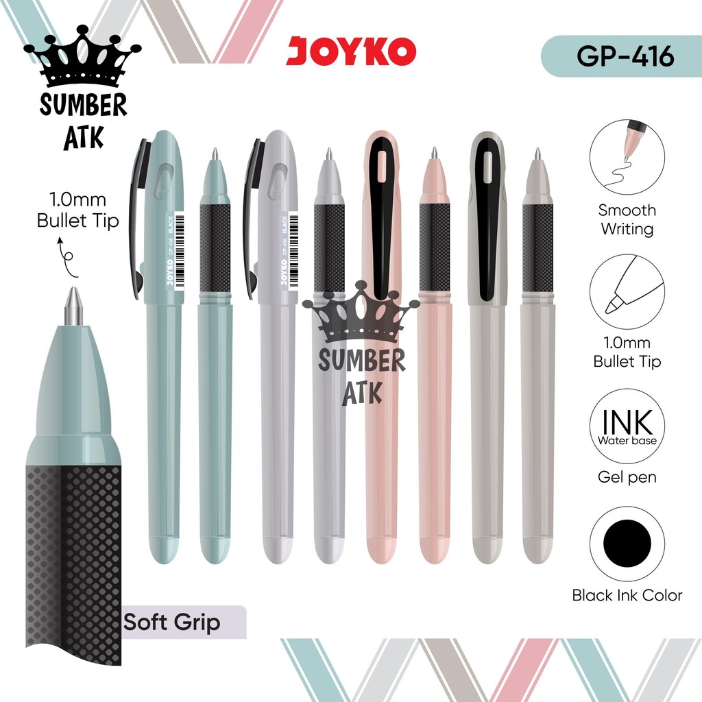 

Gel Pen JOYKO Pulpen Pena GP-416 1.0 mm