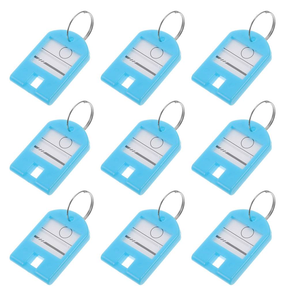 

50pcs Key Tags Plastic for Keys Pets Kids Backpacks Luggage USB Multi Function Tag Compact Key Supply