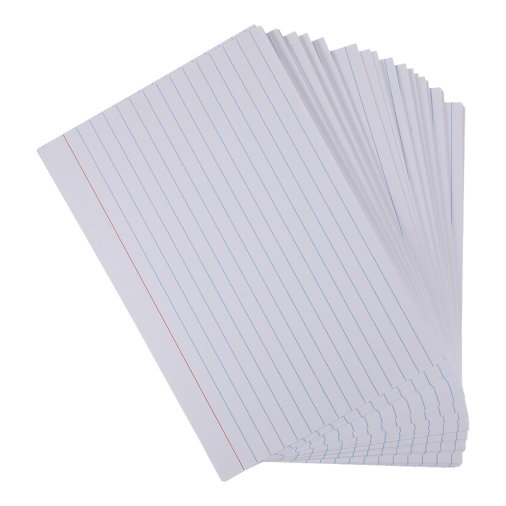 

200pcs Index Cards Large Size Lined Flashcards for Studying Cute Blank Back Note Pads Office Supplies Student Vocabulary