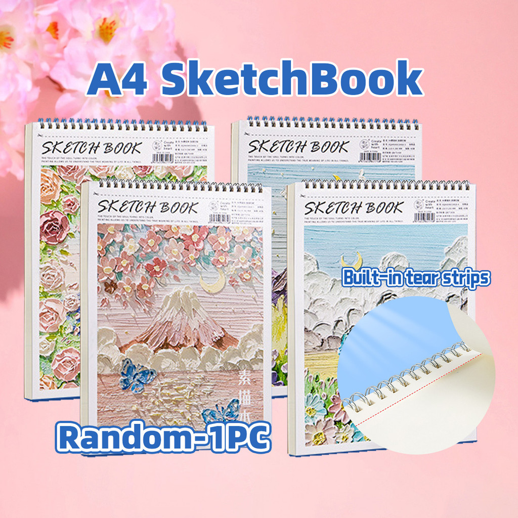 

Buku gambar/ Sketchbook A4 / Aesthetic/ Sketsa Melukis / Vertikal Jilid Spiral 40 Lembar/80 Halaman