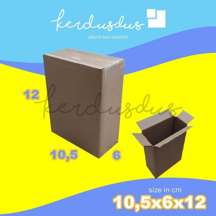 

10,5x6x12 cm kardus box karton kotak packing packaging POLOS SHEET