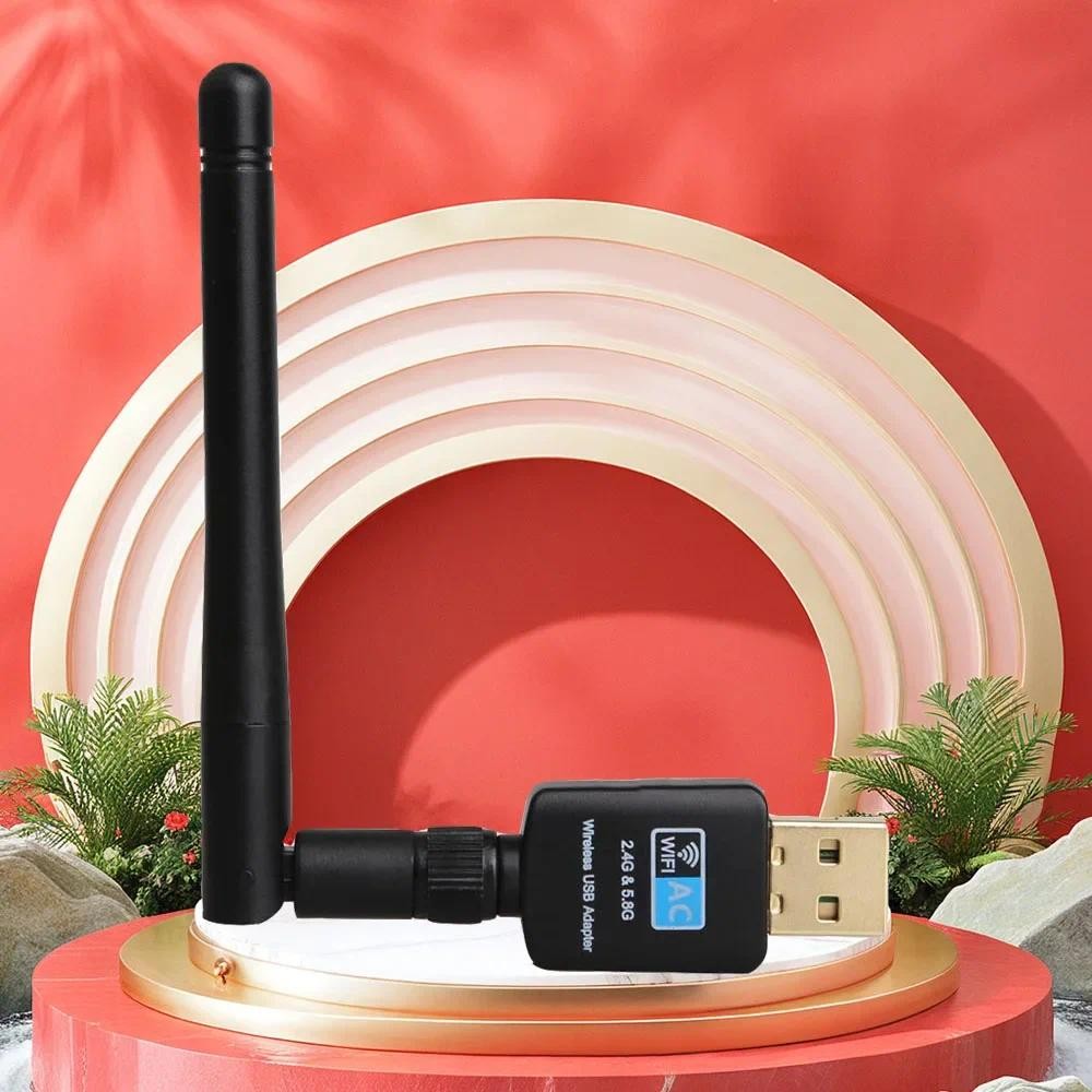 USB Wifi Adapter 600Mbps 2.4GHz+5.8GHz Wifi Receiver Network Card USB2.0 wi-fi High Speed Antenna Wi