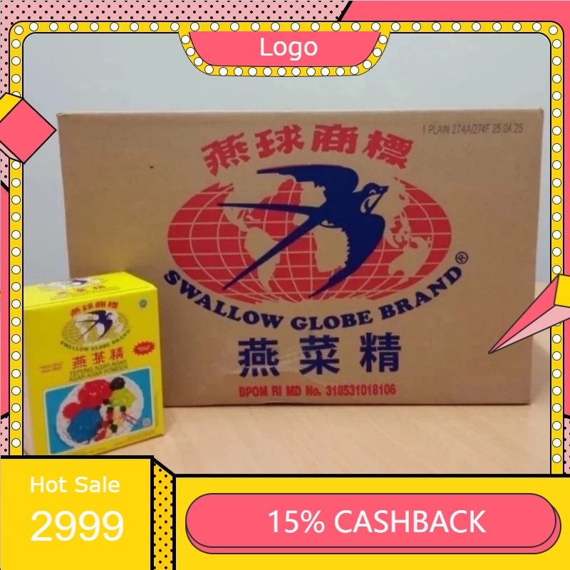 

Tepung Agar Agar Swallow Globe 7 Gr 2 box @isi 12 sachet