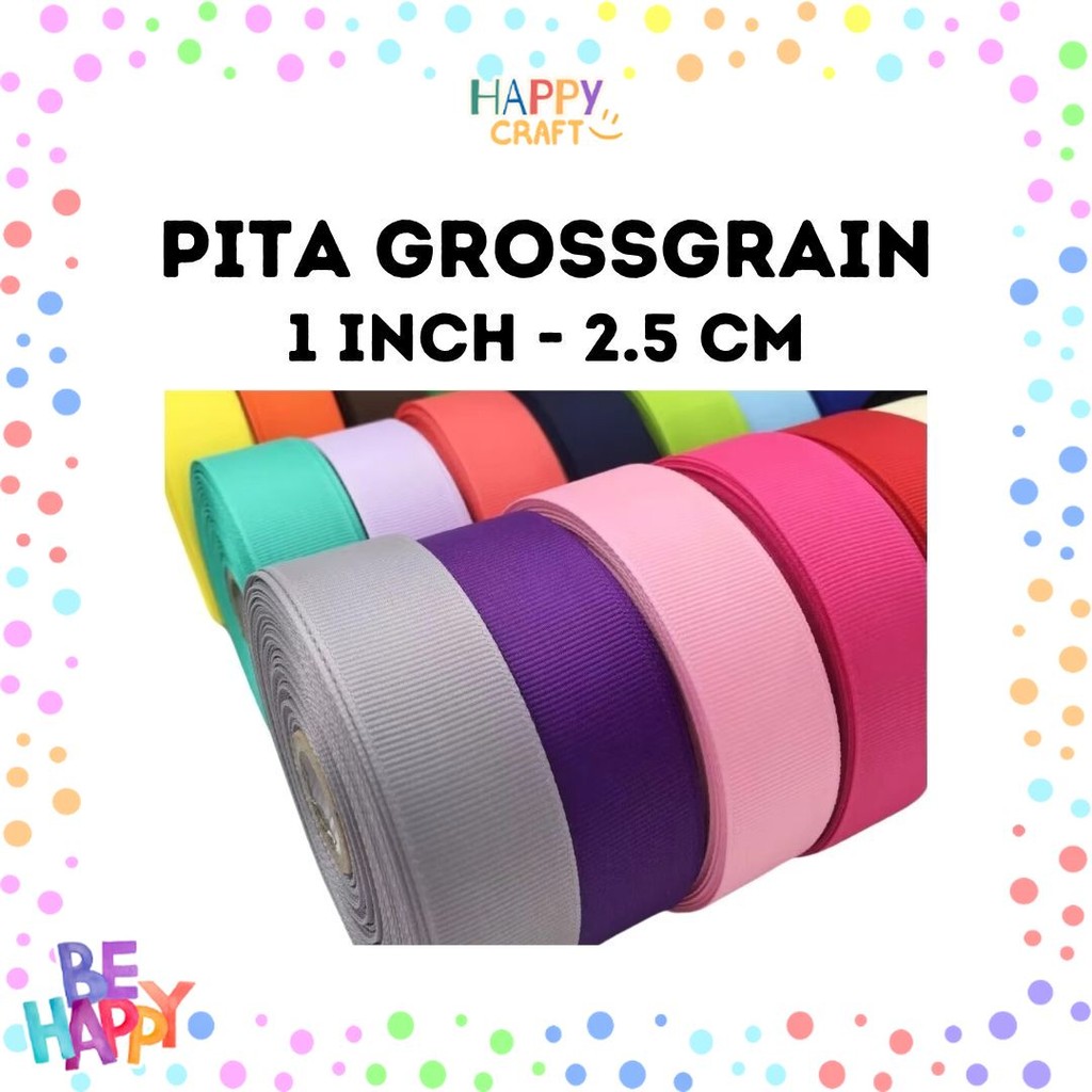 

Pita Grossgrain 1 inch / 2.5 cm per roll 20 yard / 18,5 m grosgrain