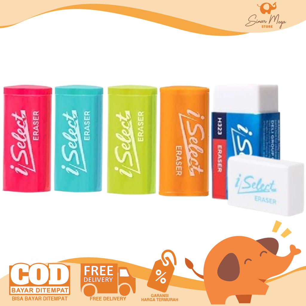 

DELI Eraser i-Select - Penghapus Kecil SATUAN Murah Berkualitas
