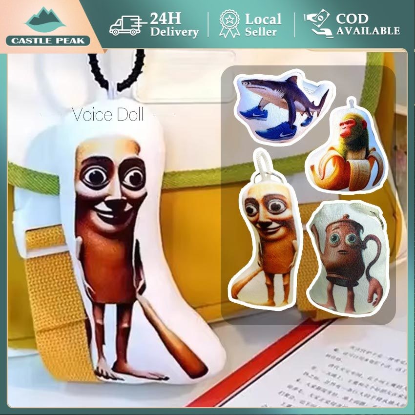 Keychain Brainrot Challenge - Gantungan Tas Karakter Tung Tung Sahur Orang Utan Tralalero Keychain A