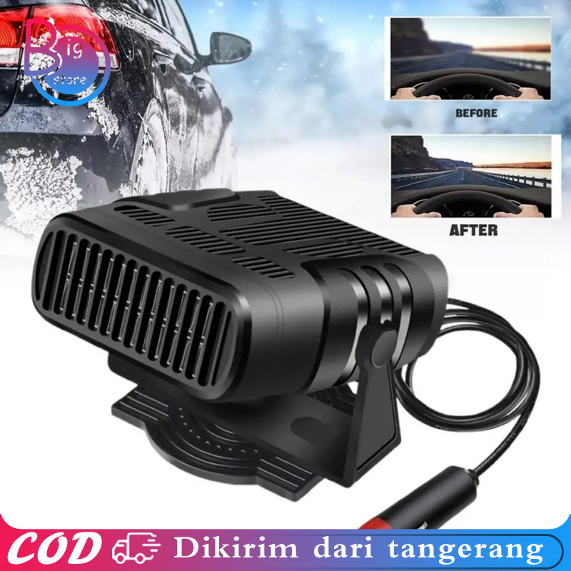 Kipas Angin Pemanas 12v Penghangat Kaca Pendingin Mobil Portable Kipas Pemanas Kaca Depan