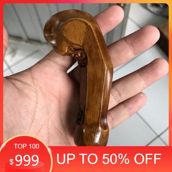 Gagang Keris Handle Keris Solo Kayu Cendana Kayu Sono Kayu Jati Halusan - JATI mcw34