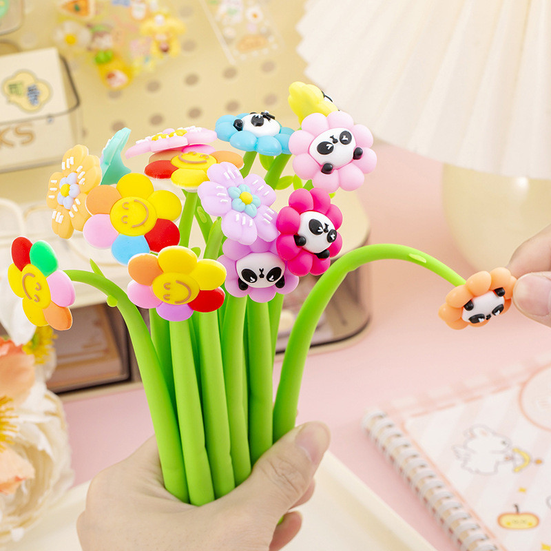 

[ CRATK ] PULPEN GOYANG ELASTIS KARAKTER PANDA BUNGA YANG LUCU / PULPEN GOYANG-GOYANG KAWAII