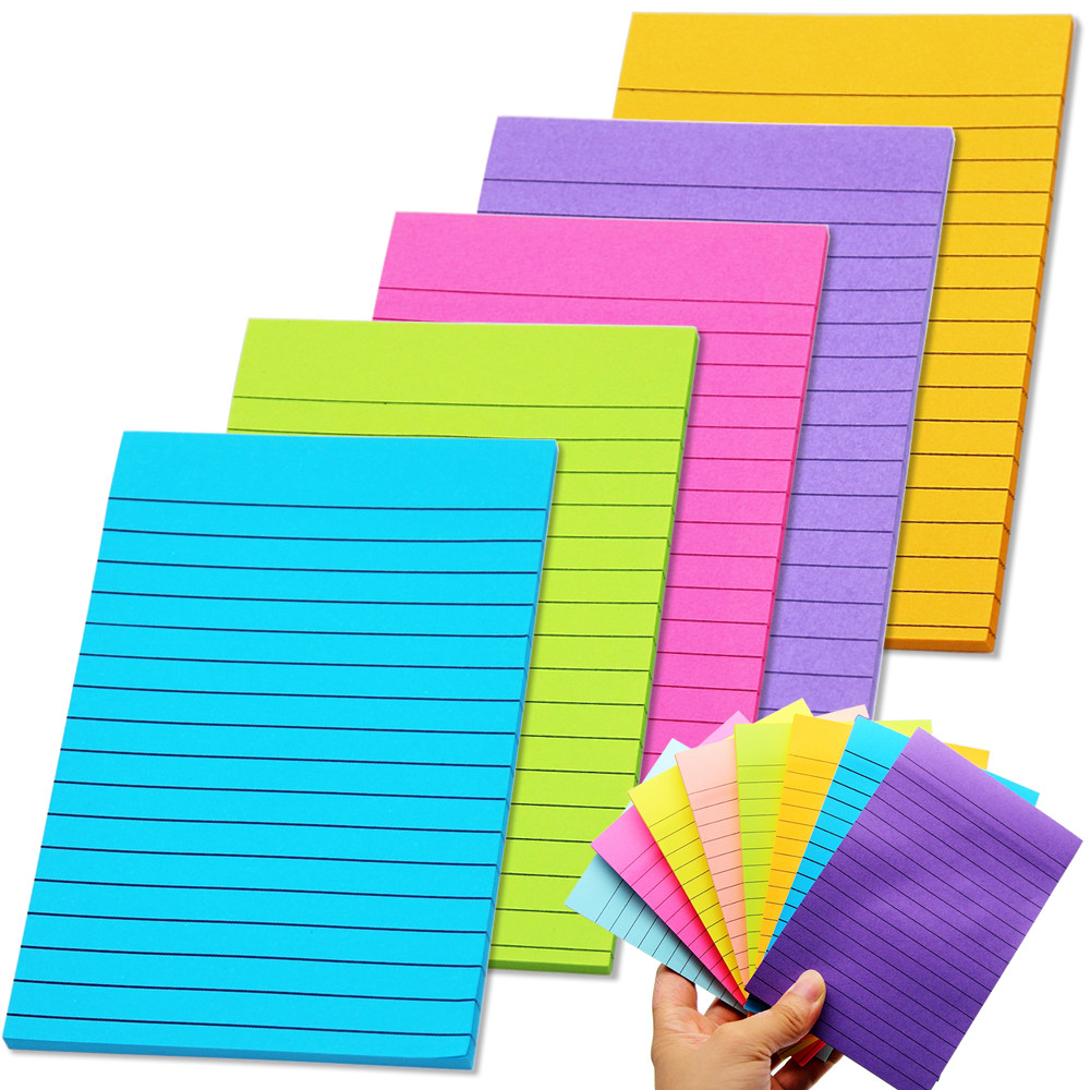 

8 Colors 45 Sheets/Pad Scribed Notepad Post Bookmark Sticky Notes Paper Stationery Kawaii Stickers in Notebook Memo Pad