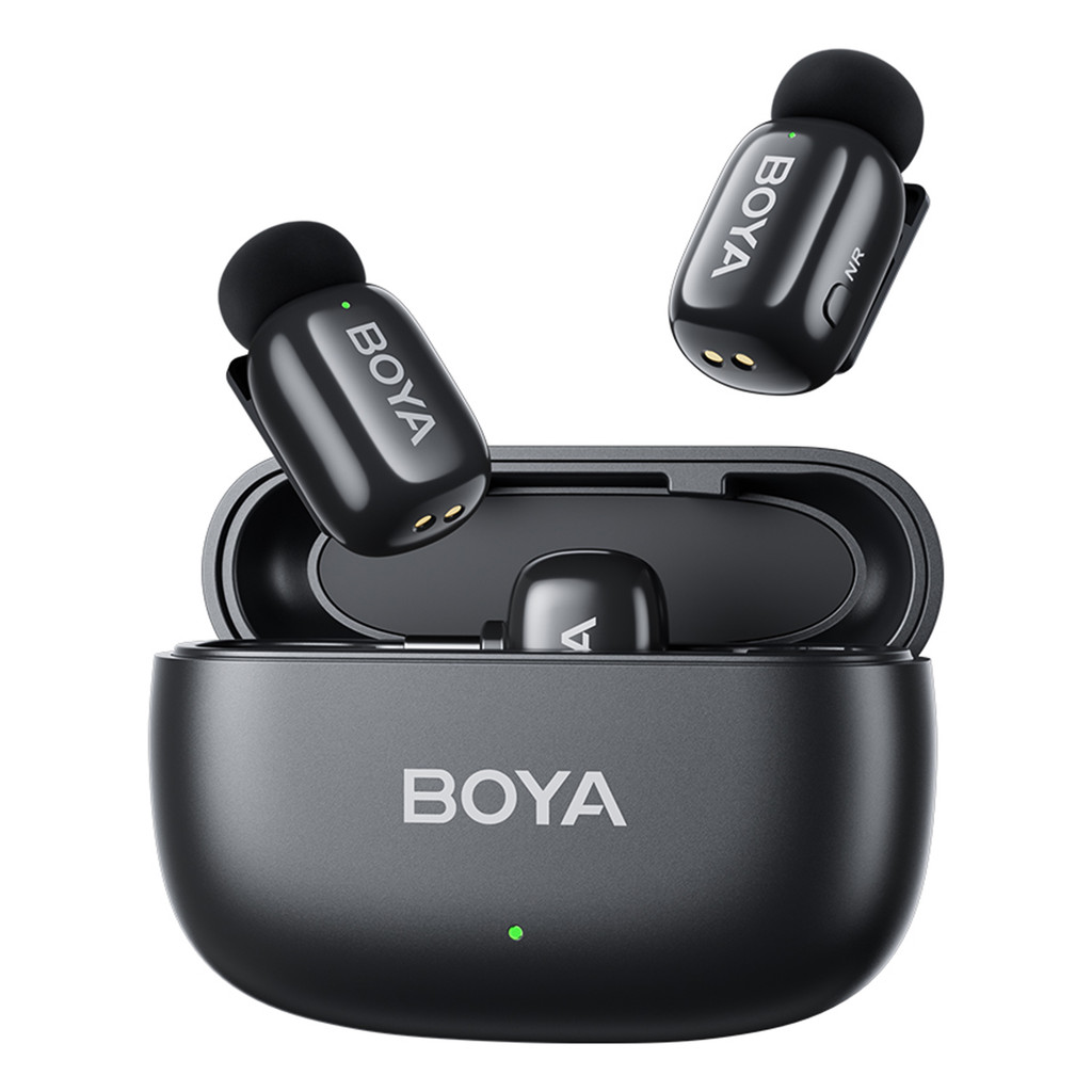 BOYA mini 2.4G Wireless Microphone Lapel Mic AI Voice Changer 100M/ 328FT Transmission Range w Charg