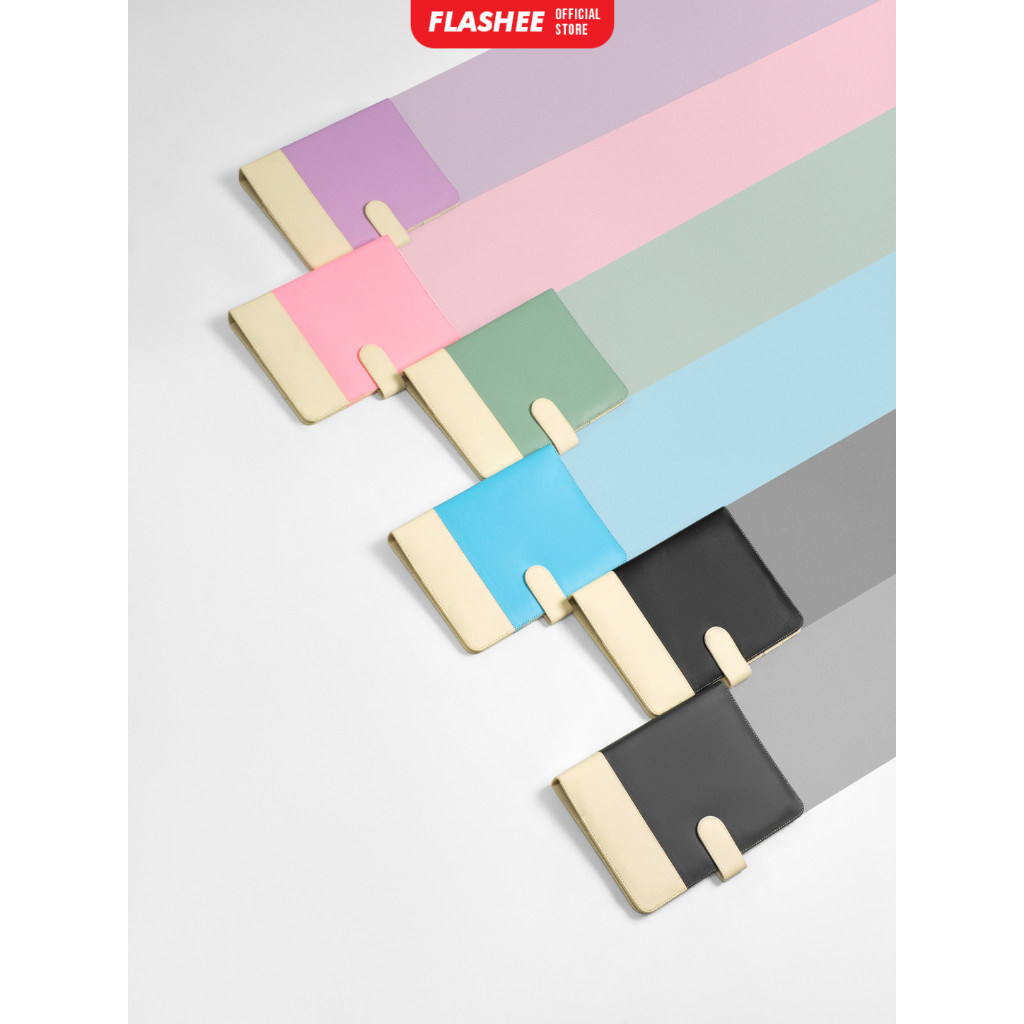 

Flashee Binder Kulit Sintetis Polos Warna Krem Abu Cover Agenda Kuliah Bisa Refill Kertas