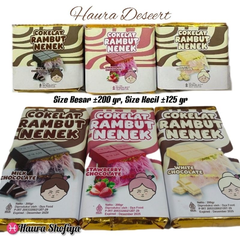 

Mekar_raya Cokelat Rambut Nenek 3 Rasa Size Besar Dan Kecil Coklat Arum Manis Chocolate Angel Hair Makanan Viral Nostalgia Lumer Dimulut Manis Lezat Nikmat Cemilan Cokelat Kekinian Choco Food