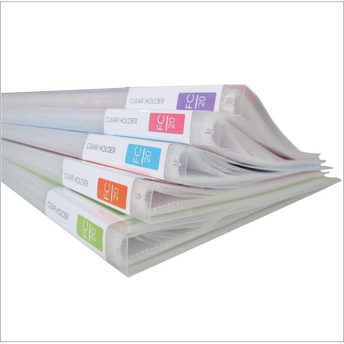 

Map Document Keeper/Clear Holder Noon Color 20 Pckt E 327 - Orange