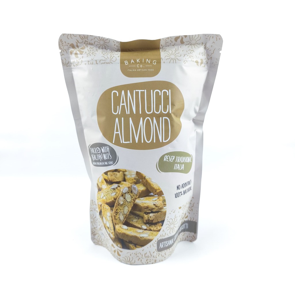 

Baking Co Cantucci Almond 200Gr Artisanal Crunchy Biscotti