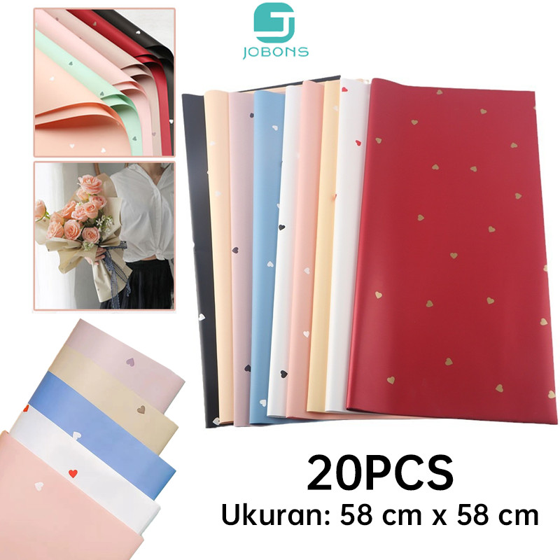 

Wrapping Paper Kertas Buket LOVE Polkalove Cellophane / Kertas Kado Ecer Kertas Pembungkus Bunga / Kertas Pembungkus Kado