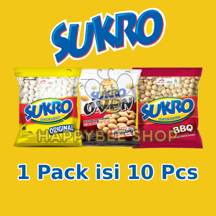 

Sukro Kacang Dua Kelinci Original | BBQ | Oven 1 Pack isi 10 Pcs