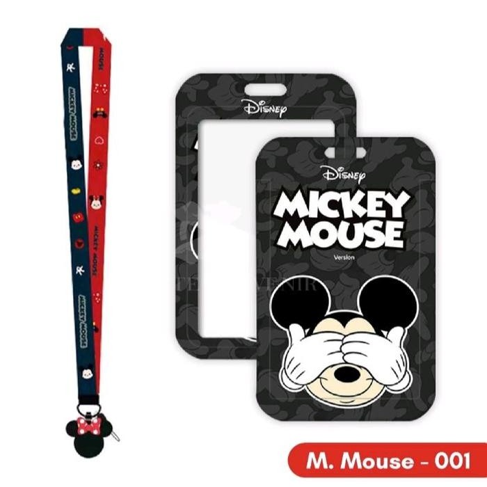 

BEST~[Terlaris] AKKY02 Lanyard Mickey Mouse Lucu / Name Tag Holder Minnie Mouse / ID Card - Mickey Mouse 1