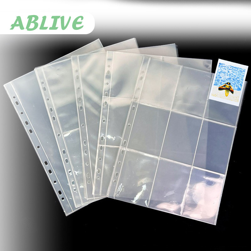 

10pcs Transparan Sleeve Binder 9p Sleeve Photocard A4 Collector Photocard Sleeve Collection Album Pages