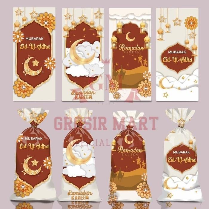 

[STOK TERBARU] Berkualitas Plastik Bingkisan Snack Edisi Ramadhan Lebaran Hari Raya Hadiah Bingkisan Snack Ulang Tahun Karakter Lucu Plastik Snack Ultah Anak Cowok Cewek Ulang Tahun Plastik Biskuit Permen - Eid A, 12,5x27cm Paling Larish