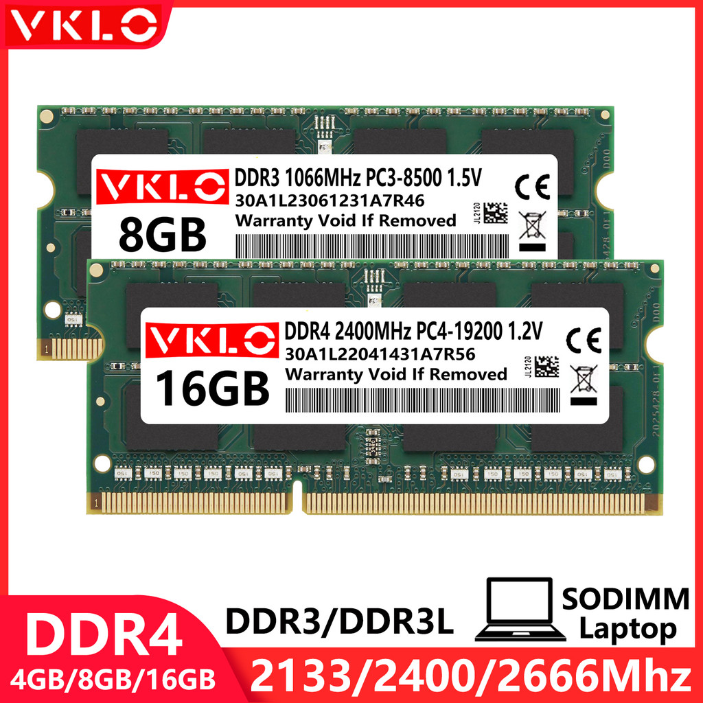 DDR3 DDR4 4GB 8GB 16GB Laptop Memories Ram PC2 667 800 PC3 PC3L 1066 1333 1600 PC4 2133 2400 2666 No