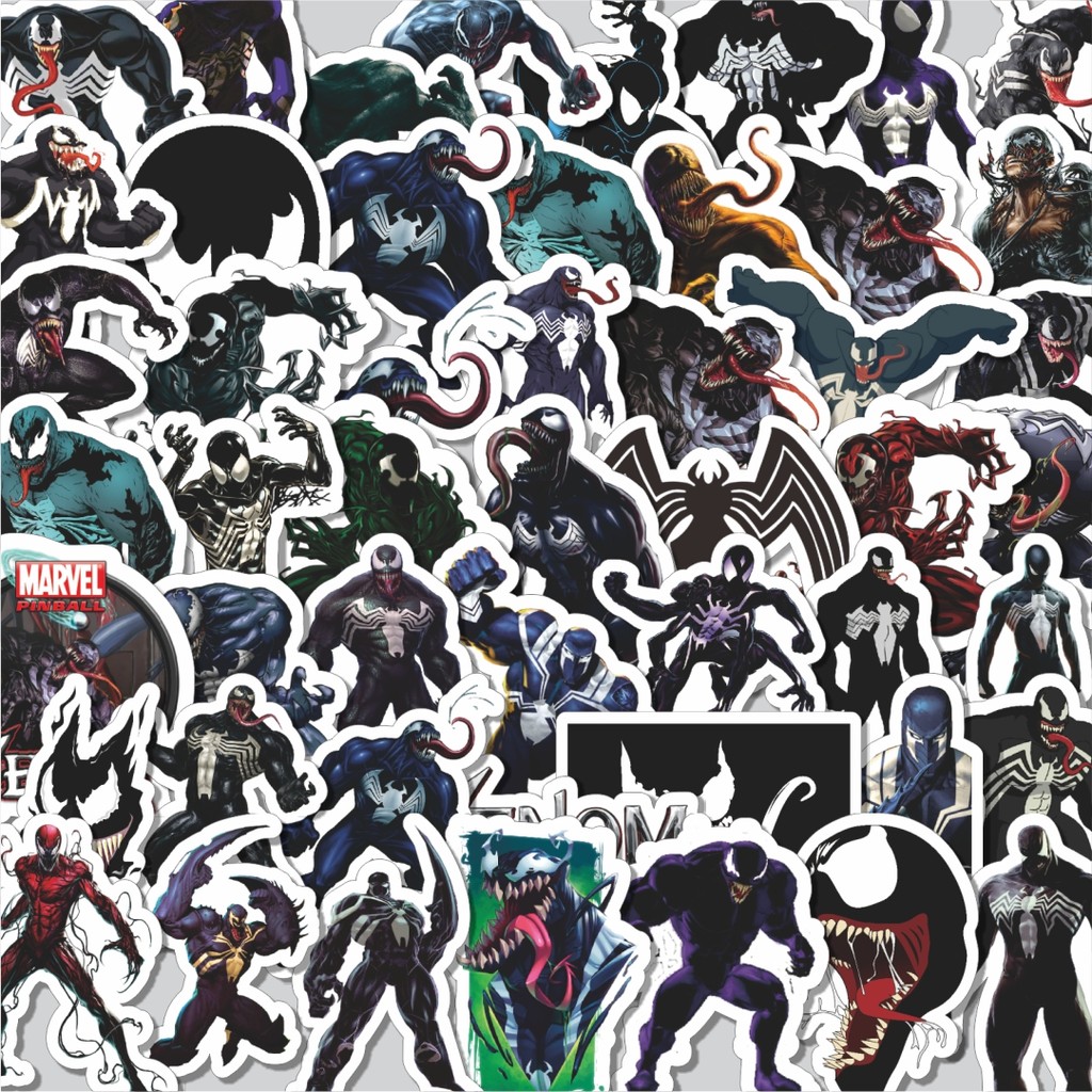 

Stiker Cutting Pack Stiker Marvel Series Venom Character Mix Isi 100Pcs Series Aesthetic Lucu Keren Untuk Koper Bahan Vynil
