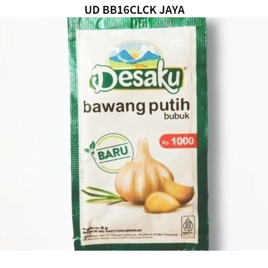 

Desaku Bawang Putih Bubuk KEMASAN BB16CLCK 10 PCS