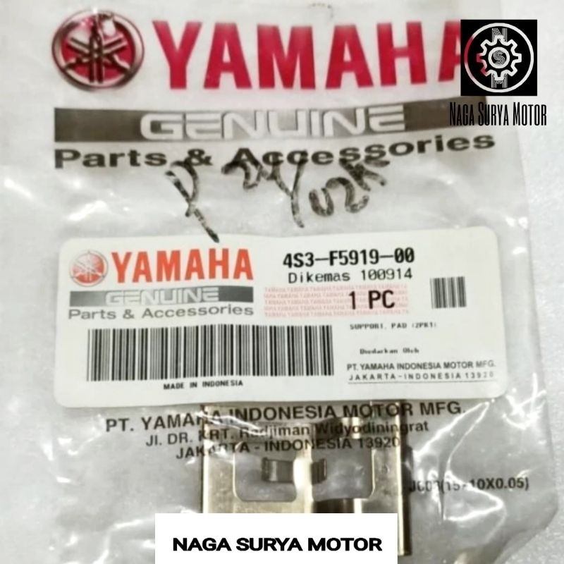 Plat tahanan kaliper belakang R15 V2 4S3-F5919-00 ORI YGP
