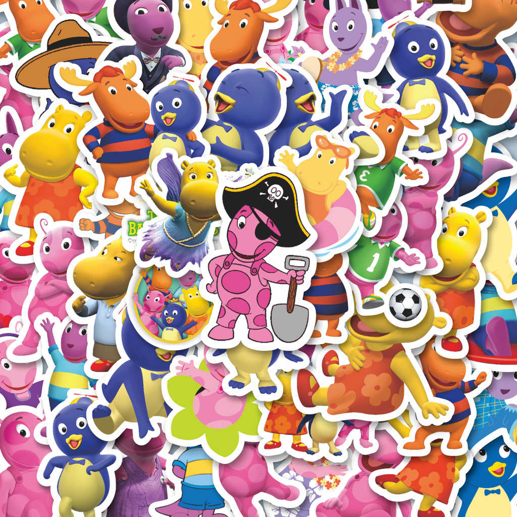 

100PCS Lucu Stiker Kartun Series Bakyardigans Mix 1 Stiker Aesthetic Stiker Anti Air Stikers Berperekat Waterproof sticker decal buat Motor Helm Buku Journal Koper Casing HP Laptop Botol Minum Hadiah anak