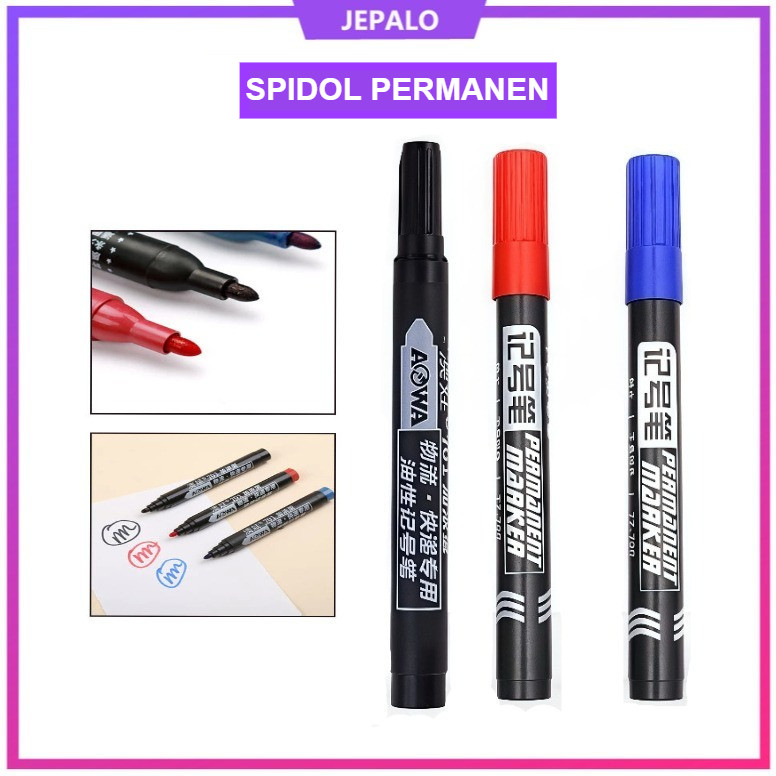 

Spidol Permanent / spidol Marker Permanen Tahan Air, / spidol permanent Cepat Kering & Tidak Pudar / Spidol Permanen tinta minyak